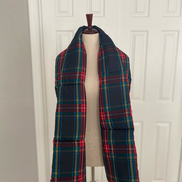 J. Crew Accessories - J.Crew Plaid Tartan Puffer Scarf